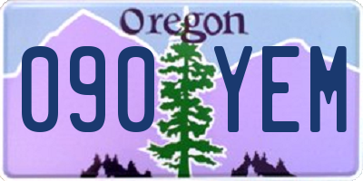 OR license plate 090YEM