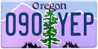 OR license plate 090YEP