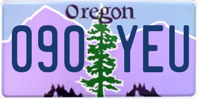 OR license plate 090YEU