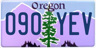 OR license plate 090YEV