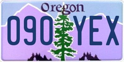 OR license plate 090YEX