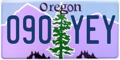 OR license plate 090YEY
