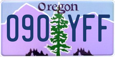 OR license plate 090YFF