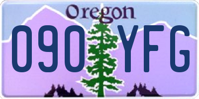 OR license plate 090YFG