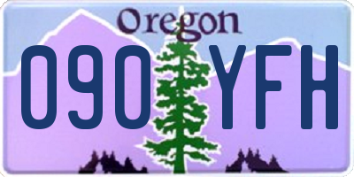 OR license plate 090YFH