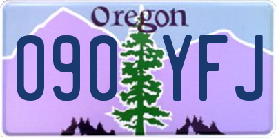 OR license plate 090YFJ