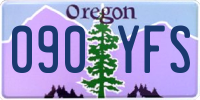 OR license plate 090YFS