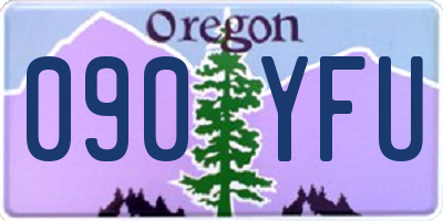 OR license plate 090YFU