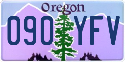 OR license plate 090YFV
