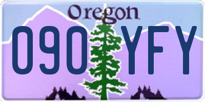 OR license plate 090YFY