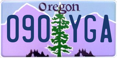 OR license plate 090YGA