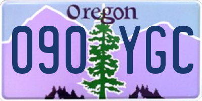 OR license plate 090YGC