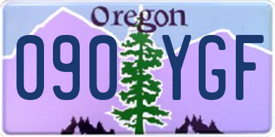 OR license plate 090YGF