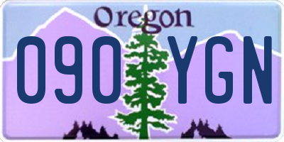 OR license plate 090YGN