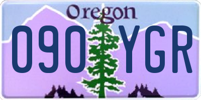 OR license plate 090YGR
