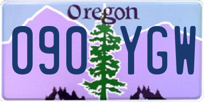 OR license plate 090YGW