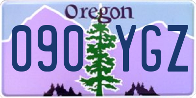 OR license plate 090YGZ