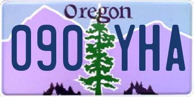 OR license plate 090YHA