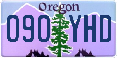 OR license plate 090YHD