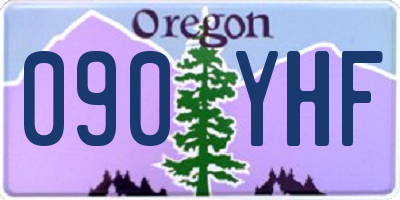 OR license plate 090YHF