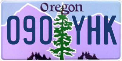 OR license plate 090YHK