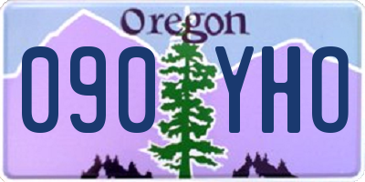 OR license plate 090YHO