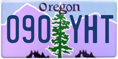OR license plate 090YHT