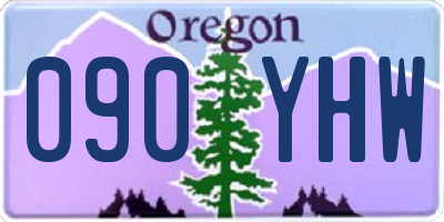 OR license plate 090YHW