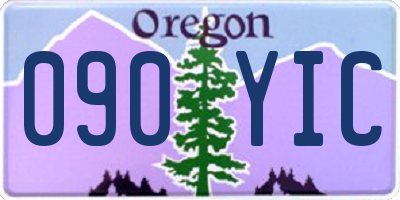 OR license plate 090YIC