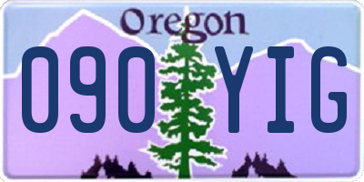 OR license plate 090YIG