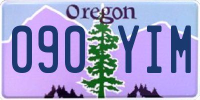 OR license plate 090YIM