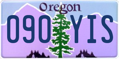 OR license plate 090YIS