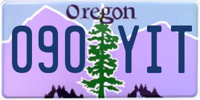 OR license plate 090YIT