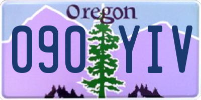 OR license plate 090YIV