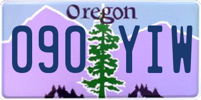 OR license plate 090YIW