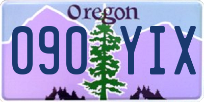 OR license plate 090YIX