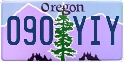 OR license plate 090YIY