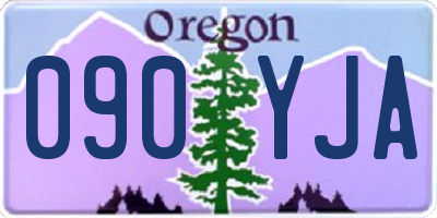 OR license plate 090YJA