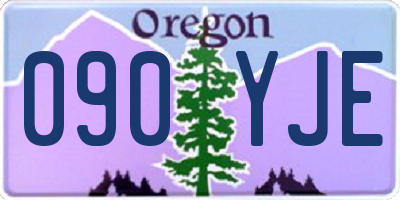 OR license plate 090YJE