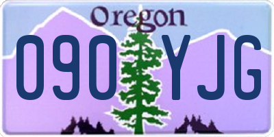OR license plate 090YJG