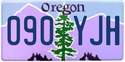 OR license plate 090YJH
