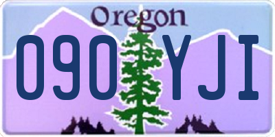 OR license plate 090YJI
