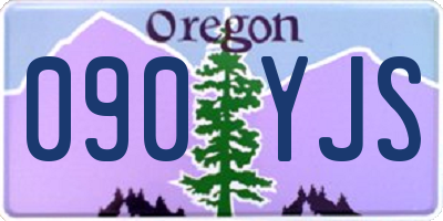 OR license plate 090YJS