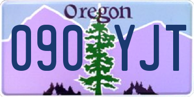 OR license plate 090YJT