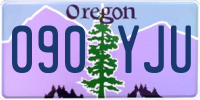 OR license plate 090YJU