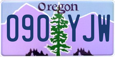 OR license plate 090YJW