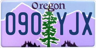 OR license plate 090YJX