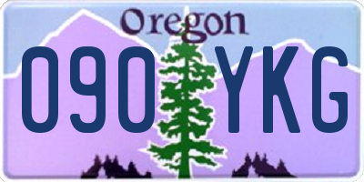 OR license plate 090YKG