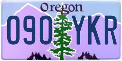OR license plate 090YKR