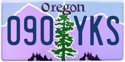 OR license plate 090YKS
